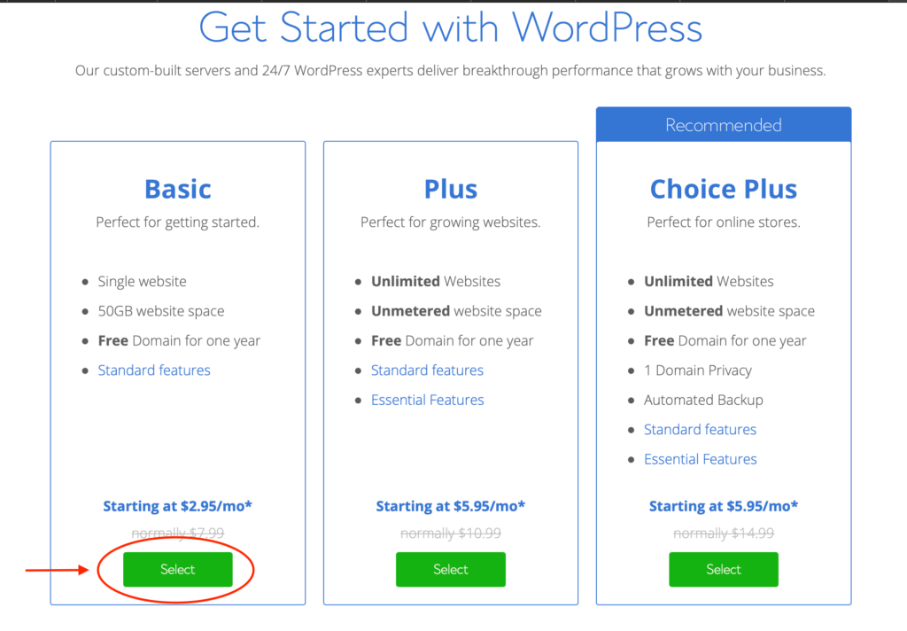 how to start a blog with bluehost and wordpress