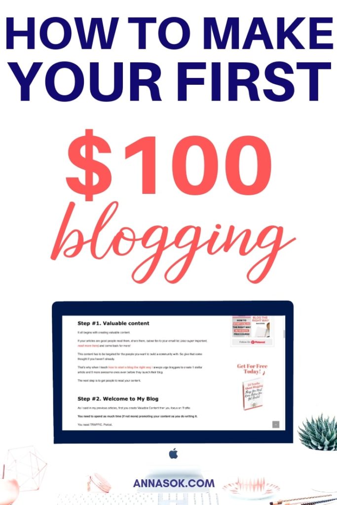How to make money blogging for beginners | How to blog to make money get started | monetize your blog from the beginning