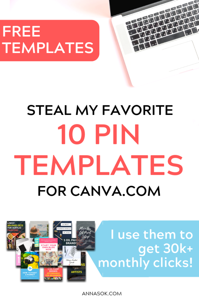 Opt-In: Free Canva Templates for Pinterest - AnnaSok