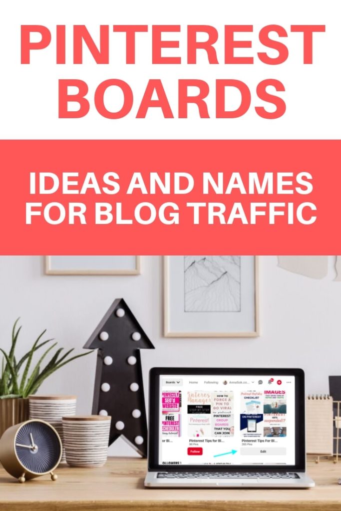Pinterest Board Names, Ideas and Organization for bloggers