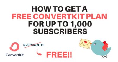 how to get a free convertkit plan. Free ConvertKit email marketing software for beginners. Free email software to collect email subscribers and build an email list.